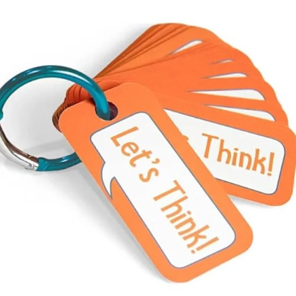 Let’s Chat 3-in-1 Conversation Starters Cards for Kids - Grab and Go Travel Card